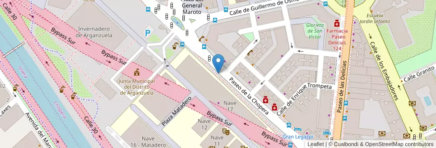 Mapa de ubicacion de CHOPERA, PASEO, DE LA,12D en Espanha, Comunidade De Madrid, Comunidade De Madrid, Área Metropolitana De Madrid Y Corredor Del Henares, Madrid.