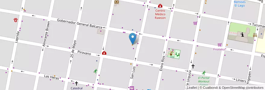 Mapa de ubicacion de ChoriFull en 아르헨티나, 엔트레리오스주, Departamento Concordia, Distrito Suburbios, Concordia, Concordia.