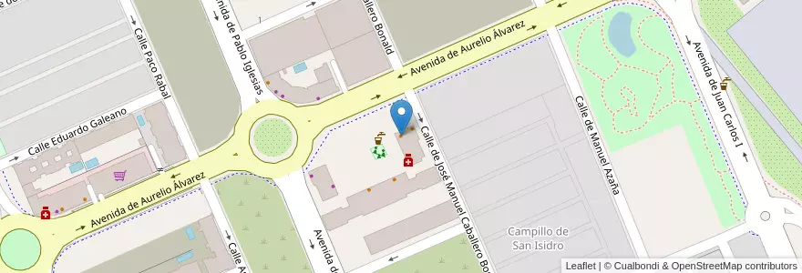 Mapa de ubicacion de Churrería Avenida en 스페인, Comunidad De Madrid, Comunidad De Madrid, Cuenca Del Henares, Rivas-Vaciamadrid.