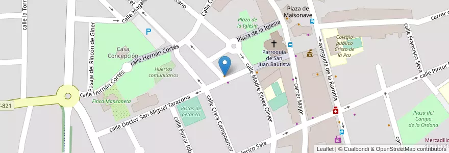 Mapa de ubicacion de Churrería Chocolatería San Juan en スペイン, バレンシア州, Alacant / Alicante, L'Alacantí, Sant Joan D'Alacant.