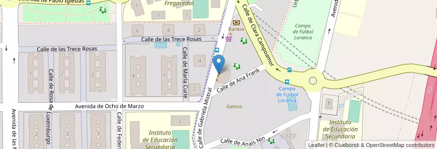 Mapa de ubicacion de Churrería Cris en Испания, Мадрид, Мадрид, Área Metropolitana De Madrid Y Corredor Del Henares, Fuenlabrada.