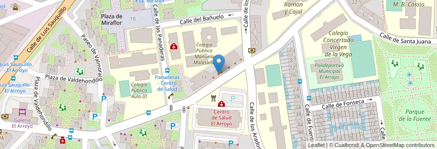Mapa de ubicacion de Churrería Don Churro en Spanien, Autonome Gemeinschaft Madrid, Autonome Gemeinschaft Madrid, Área Metropolitana De Madrid Y Corredor Del Henares, Fuenlabrada.