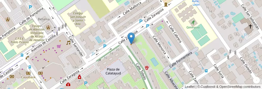 Mapa de ubicacion de Churrería Los Molinos en إسبانيا, منطقة مدريد, منطقة مدريد, Área Metropolitana De Madrid Y Corredor Del Henares, القلعة الحجارة.
