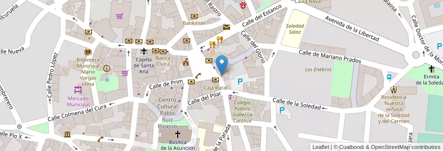 Mapa de ubicacion de Churrería Nico en 스페인, Comunidad De Madrid, Comunidad De Madrid, Cuenca Alta Del Manzanares, Colmenar Viejo.