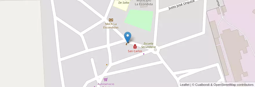 Mapa de ubicacion de Ciber Cop J.R en Argentina, Chaco, Departamento General Dónovan, Municipio De La Escondida, La Escondida.