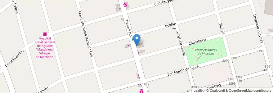 Mapa de ubicacion de Ciber Me en 阿根廷, 布宜诺斯艾利斯省, Partido De Tigre, Don Torcuato.