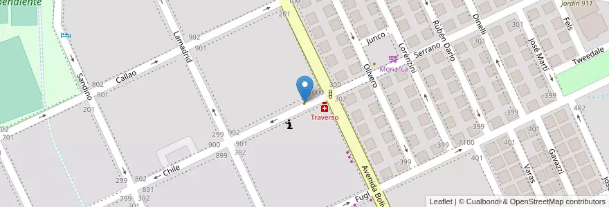 Mapa de ubicacion de Ciboulette en Arjantin, Buenos Aires, Partido De Tandil, Tandil.