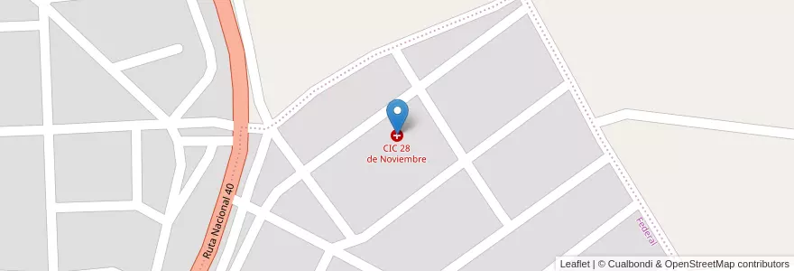 Mapa de ubicacion de CIC 28 de Noviembre en 아르헨티나, 산타크루스주, Provincia De Última Esperanza, 마가야네스이데라안타르티카칠레나주, 칠레, Güer Aike, Río Turbio.