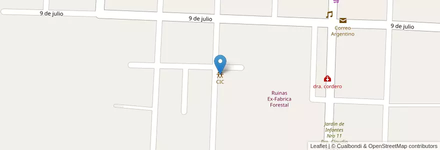 Mapa de ubicacion de CIC en Аргентина, Санта-Фе, Departamento General Obligado, Municipio De Villa Ana.