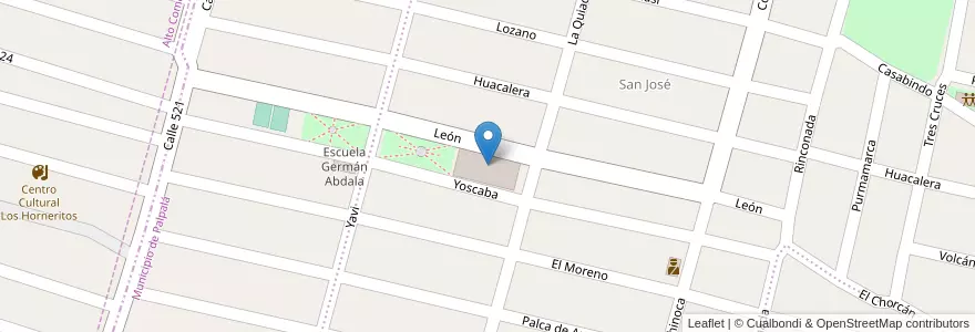 Mapa de ubicacion de CIC - Centro Integral Comunitario San Jose en 阿根廷, Jujuy, Departamento Palpalá, Municipio De Palpalá.