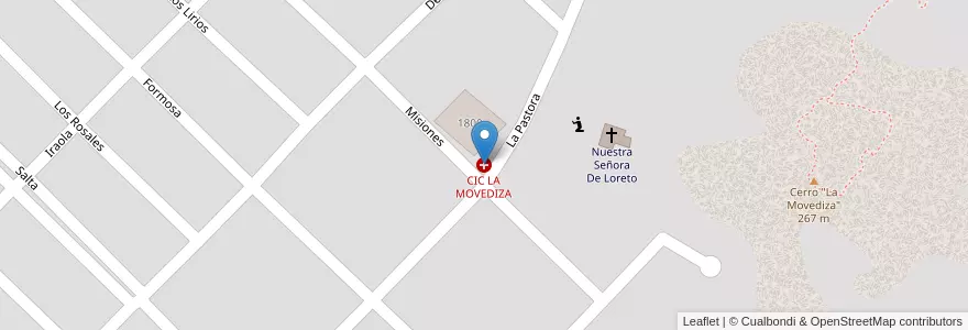 Mapa de ubicacion de CIC LA MOVEDIZA en 아르헨티나, 부에노스아이레스주, Partido De Tandil, Tandil.
