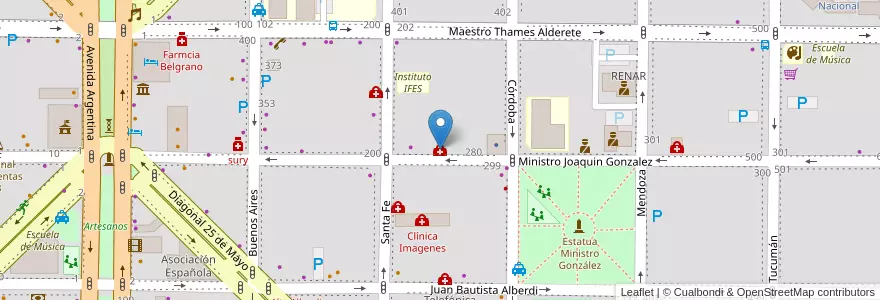 Mapa de ubicacion de CIDEM en Argentinien, Chile, Provinz Neuquén, Departamento Confluencia, Municipio De Neuquén, Neuquén.