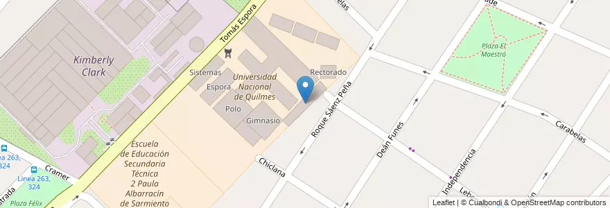 Mapa de ubicacion de Ciencia y Tecnología en Arjantin, Buenos Aires, Partido De Quilmes, Bernal.