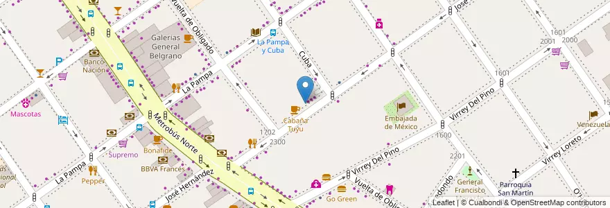 Mapa de ubicacion de Cientifarma, Belgrano en الأرجنتين, Ciudad Autónoma De Buenos Aires, Buenos Aires, Comuna 13.