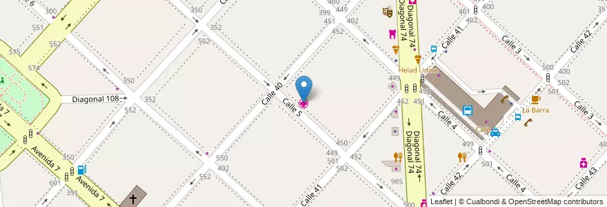Mapa de ubicacion de CIMED - Diagnóstico por imágenes, Casco Urbano en Argentinië, Buenos Aires, Partido De La Plata, La Plata.