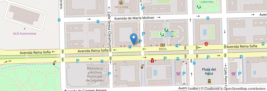 Mapa de ubicacion de Cinco Lobitos en Spanje, Comunidad De Madrid, Comunidad De Madrid, Área Metropolitana De Madrid Y Corredor Del Henares, Leganés.