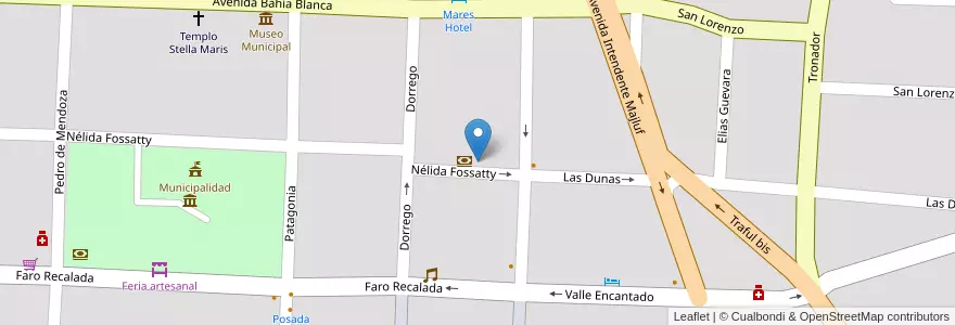 Mapa de ubicacion de Cine en アルゼンチン, ブエノスアイレス州, Partido De Monte Hermoso, Monte Hermoso.