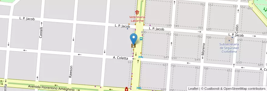 Mapa de ubicacion de Cine Campana en アルゼンチン, ブエノスアイレス州, Partido De Campana.