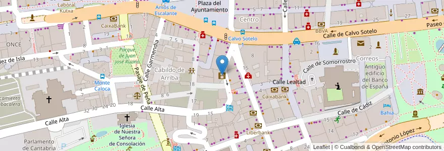 Mapa de ubicacion de Cine Los Ángeles en Испания, Кантабрия, Кантабрия, Santander, Santander.