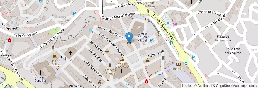 Mapa de ubicacion de Cine Maravillas en España, Aragón, Teruel, Comunidad De Teruel, Teruel.