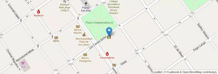 Mapa de ubicacion de Cine Opera en Argentine, Corrientes, Departamento Paso De Los Libres, Municipio De Paso De Los Libres.