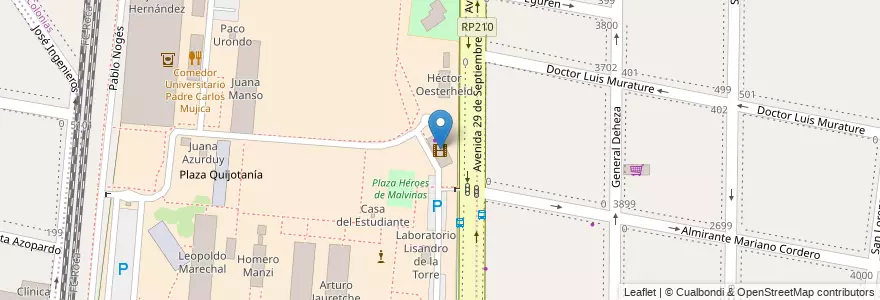 Mapa de ubicacion de Cine Tita Merello en アルゼンチン, ブエノスアイレス州, Partido De Lanús, Remedios De Escalada.