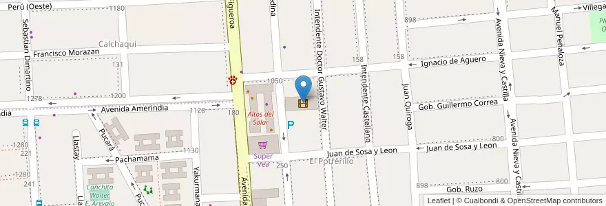 Mapa de ubicacion de Cinemacenter Altos del Solar en Argentina, Catamarca, Departamento Capital, Municipio De San Fernando Del Valle De Catamarca, San Fernando Del Valle De Catamarca.