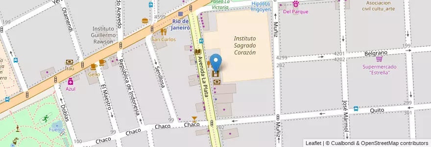 Mapa de ubicacion de Cinemark Caballito, Almagro en 阿根廷, Ciudad Autónoma De Buenos Aires, Comuna 5, 布宜诺斯艾利斯.