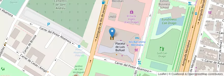 Mapa de ubicacion de CINESA Porta en 西班牙, Catalunya, Barcelona, Barcelonès, Barcelona.