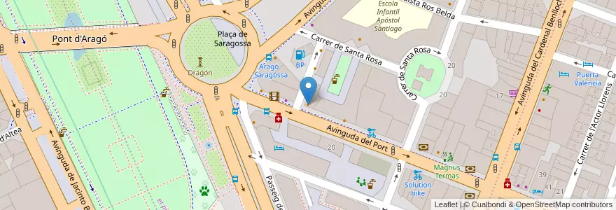 Mapa de ubicacion de Cinquecento en スペイン, バレンシア州, València / Valencia, Comarca De València, València.