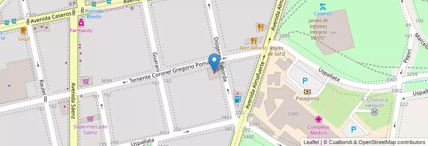 Mapa de ubicacion de Cionci y Haag, Nueva Pompeya en Arjantin, Ciudad Autónoma De Buenos Aires, Comuna 4, Buenos Aires.