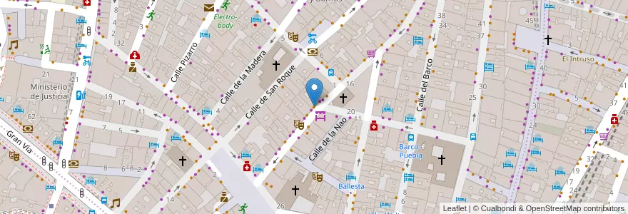 Mapa de ubicacion de Circo de las Tapas en إسبانيا, منطقة مدريد, منطقة مدريد, Área Metropolitana De Madrid Y Corredor Del Henares, مدريد.