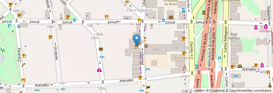 Mapa de ubicacion de Circolo Massimo, Retiro en Аргентина, Буэнос-Айрес, Comuna 1, Буэнос-Айрес.