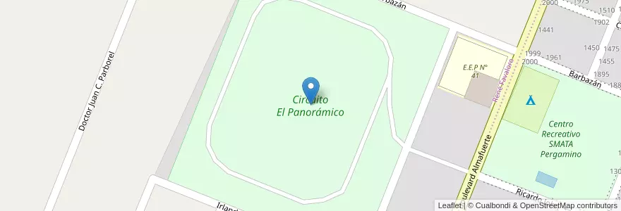 Mapa de ubicacion de Circuito El Panorámico en Argentinien, Provinz Buenos Aires, Partido De Pergamino.