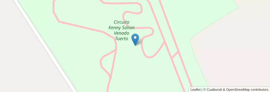 Mapa de ubicacion de Circuito Kenny Solian Venado Tuerto en アルゼンチン, サンタフェ州, Departamento General López, Municipio De Venado Tuerto.