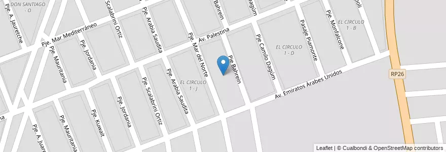Mapa de ubicacion de CIRCULO 1 - I en 아르헨티나, Salta, Capital, Municipio De Salta, Salta.