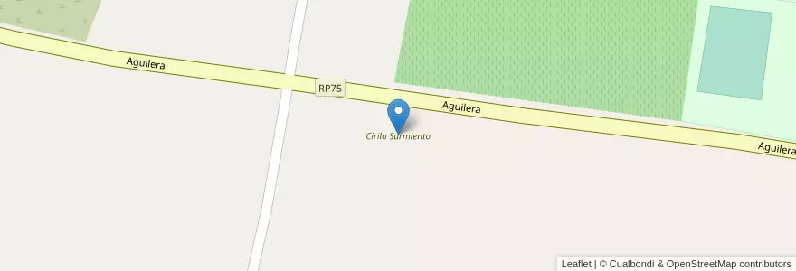 Mapa de ubicacion de Cirilo Sarmiento en Argentinien, San Juan, Chile, Angaco.