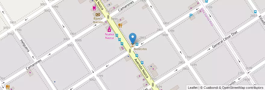 Mapa de ubicacion de Ciro Bar, Villa Santa Rita en アルゼンチン, Ciudad Autónoma De Buenos Aires, ブエノスアイレス, Comuna 11.