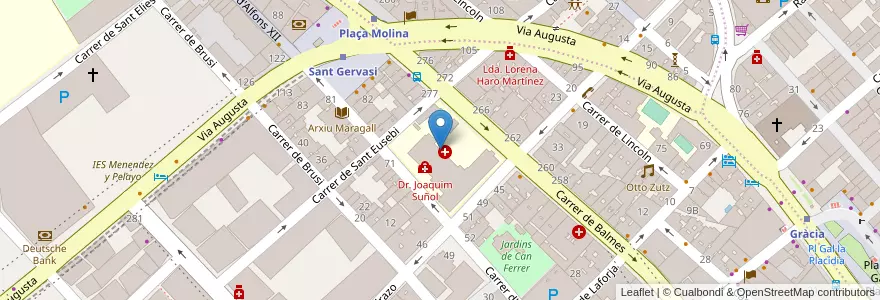 Mapa de ubicacion de Cirugia Estetica Secundaria en İspanya, Catalunya, Barcelona, Barcelonès, Barcelona.