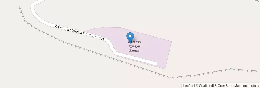 Mapa de ubicacion de Cisterna 5000m³ en الأرجنتين, محافظة سانتا كروز, تشيلي, La Esperanza, Deseado.