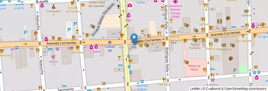 Mapa de ubicacion de Citi, San Nicolas en Argentinien, Ciudad Autónoma De Buenos Aires, Buenos Aires.