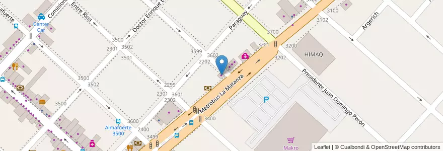 Mapa de ubicacion de Citroén en Arjantin, Buenos Aires, Partido De La Matanza, San Justo.