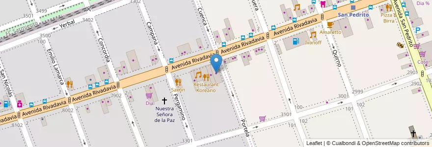 Mapa de ubicacion de Citroen, Flores en 阿根廷, Ciudad Autónoma De Buenos Aires, 布宜诺斯艾利斯.