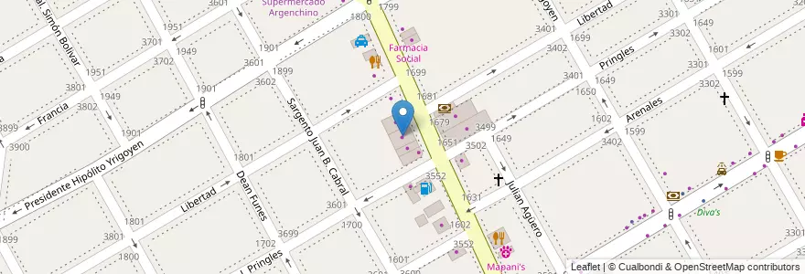Mapa de ubicacion de Citronorte en Argentina, Provincia Di Buenos Aires, Partido De Vicente López, Vicente López.