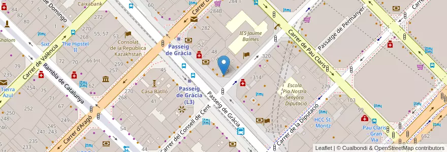 Mapa de ubicacion de Citrus en إسبانيا, كتالونيا, برشلونة, بارسلونس, Barcelona.