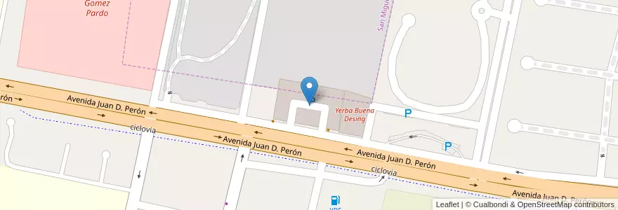 Mapa de ubicacion de Cityplace en آرژانتین, Tucumán, Departamento Yerba Buena, Yerba Buena.