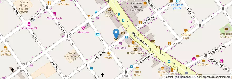 Mapa de ubicacion de Ciudad, Belgrano en Argentina, Ciudad Autónoma De Buenos Aires, Buenos Aires, Comuna 13.