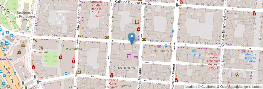 Mapa de ubicacion de Ciudad Feliz en Spagna, Comunidad De Madrid, Comunidad De Madrid, Área Metropolitana De Madrid Y Corredor Del Henares, Madrid.