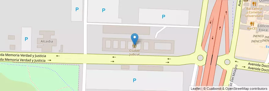 Mapa de ubicacion de Ciudad Judicial en 아르헨티나, Salta, Capital, Municipio De Salta, Salta.
