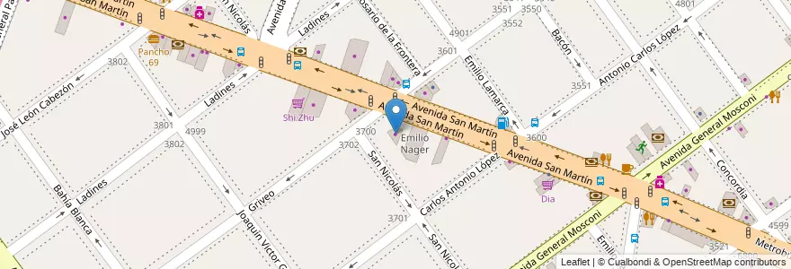 Mapa de ubicacion de Clama S.A., Villa Devoto en الأرجنتين, Ciudad Autónoma De Buenos Aires, Buenos Aires, Comuna 11.